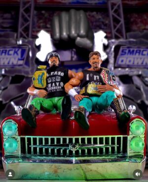 Chavo Guerrero Jr. Instagram - Always fun when fans send me these cool montages of our action figures. #losguerreros #ilieicheatisteal #cheat2win #ifyournotcheatingyournottrying #wwe