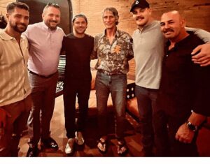 Chavo Guerrero Jr. Instagram - Great night with @zacefron @thekevinvonerich @ramvonerich & yours truly, talking @a24 @ironclawmovie & old school wrestling. Welcome to the wrestling family Zac 😀💪🏼#family #a24 #ironclawmovie #vonerichs #guerrerofamily #wrestlingfamily