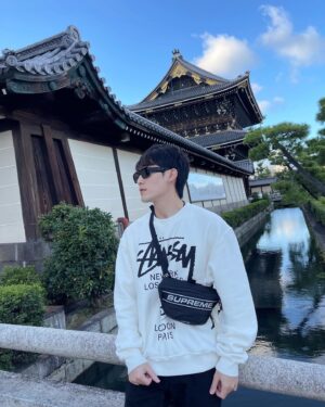 Chawinroj Likitchareonsakul Instagram - Lost in Kyoto 🌳⛩️☁️