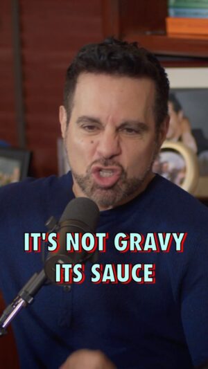 Chazz Palminteri Instagram - 🍝 Is it Sauce of Gravy?
This is an age old debate through out the Italian-american culture and everyone has a different take on this. What is your thought?

I have always considered sauce to be sauce when it is light and made quickly. Gravy to me is when it is thick, has meat in it and takes 3-4 hours to cook. 

Call me old school, but I have heard countless stories of friends and families debating over this.

Let me know what you think in the comments!!!
Also if you haven’t yet, check out this amazing episode of
the Chazz Palminter Show with our guest, Mario Cantone

#SauceVsGravy #ItalianAmericanDebate 
#ChazzPalminteriShow #MarioCantone #FoodCulture