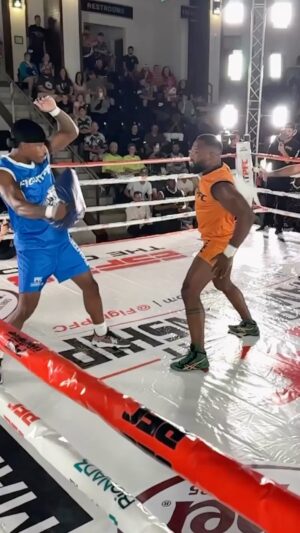 Cheick Kongo Instagram - You dreamed to fight into the ring - the cage - the octogon.
But you don’t want to suffer from the hit, the bruises, broken teeth, broken bones, injuries or liquid 💩.
This is for you @fightpfc, they made it for you.
Original fighters did it and gave them green light.
Ps: it sounds soft but some blows are massive 😅