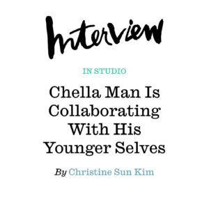 Chella Man Instagram - i found CK online in high school when i was trying to find myself.

..in some ways, I did find a part of me.

searching for “deaf Asian women artist” (like me at the time) - unfortunately, there is not much information to publicly gather within my community’s history. Not because there are not MANY of us, but because others have not deemed our stories worthy of recognition.

@chrisunkim, thank you for being family.
for your love, for your representation.
For your art.

Grateful to have one of many moments between us documented this way. It was pure joy to chat with you about my show at @hannahtraoregallery !

And of course, thank you, @interviewmag! 
Photo by @maryv 🤍