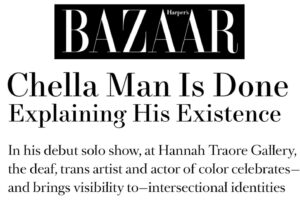 Chella Man Instagram - hugging myself at 15

“this is the most honest i have ever been”

❤️‍🩹

“it doesn’t have to make sense” is up at @hannahtraoregallery until March 30th