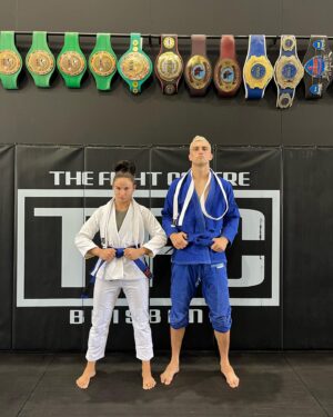 Chelsea Hackett Instagram - Blue Belt 🥋

Stoked to receive my blue belt today with my @thefightcentre_brisbane family. A long 6 year journey between belts, my own fault for not getting in a gi and grading sooner lol. If anything it was becoming a secret party trick 😉

Thank you @neekoy & @benjohnston_tfc for your constant guidance and support. Onto the next! 

OUSS 🤝🏼