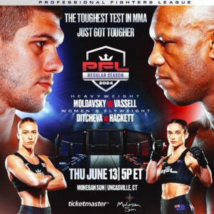 Chelsea Hackett Instagram - @mohegansun Get Ready 🔥

Playoff spots are on the line as Heavyweights & Women’s Flyweights kick off the second half of the 2024 #PFLRegularSeason on June 13th! 

Tickets On Sale Now! 👇
🎟️in bio