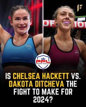 Chelsea Hackett Instagram - @chelshackett vs. @dakotaad_ is THE fight to make for 2024 ‼️

An absolute barn burner of a women’s flyweight fight this would be. A fight worthy of the belt and a million on the line.

2024 will be an exciting year for women’s MMA 🤯