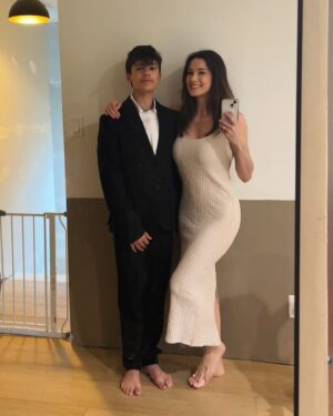 Chelsea Hobbs Instagram - Another grad down!! King is going into highschool in September (which is grade 8 here). Couldn’t be more proud of the young man my sweet boy is turning into. Gracious, kind, hardworking, empathetic, loving and the best son and big bro I could have ever hoped for. 

Time flies isn’t a joke…