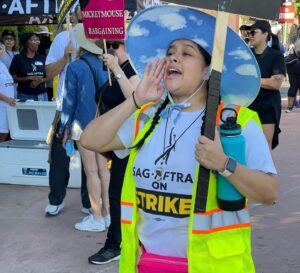 Chelsea Rendon Instagram - It’s taken me a few days to wrap my head around this. From being on the picket lines supporting the WGA to stepping up and being a Sag-Aftra Strike Captain. This whole experience was unforgettable. It was fun, painful, exciting, stressful, amazing and horrible. Connecting with my fellow captains and being part of Latinas Acting Up were beautiful things I don’t know I needed. Thankful we all made it through and hopeful for the future! Excited to get back to work soon! #Strike #WGAStrong #SAGAFTRAStrong #StrikeCaptain #TeamWB #LatinasActingUp #community #itsover ❤️🎉