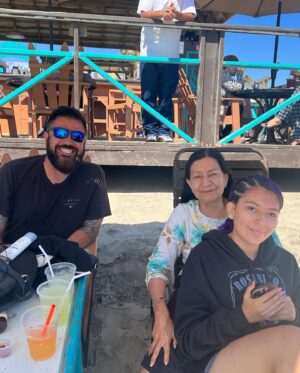 Chelsea Rendon Instagram - Family vacation was a success ☀️💜🏖️ 
#Rosarito #beach #jacuzzi #familia