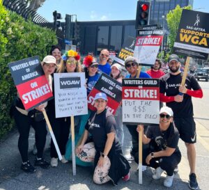 Chelsea Rendon Instagram - It’s taken me a few days to wrap my head around this. From being on the picket lines supporting the WGA to stepping up and being a Sag-Aftra Strike Captain. This whole experience was unforgettable. It was fun, painful, exciting, stressful, amazing and horrible. Connecting with my fellow captains and being part of Latinas Acting Up were beautiful things I don’t know I needed. Thankful we all made it through and hopeful for the future! Excited to get back to work soon! #Strike #WGAStrong #SAGAFTRAStrong #StrikeCaptain #TeamWB #LatinasActingUp #community #itsover ❤️🎉