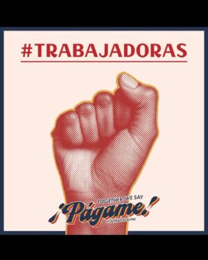 Chelsea Rendon Instagram - Today we all say PÁGAME! Latinas are paid just 52 cents for every dollar paid to white, non-Hispanic men – a decrease from 54 cents, according to the most recent U.S. Census Bureau data. This is BULLSHIT. Period! 

 @mujerxsrising @lclaa teamed up with @weallgrowlatina and to @karla.and.co to make the shirt that benefits the #LatinaEqualPay campaign! 

@equalpay2dayorg  #Trabajadoras #Pagame #DemandMore #Latinas #StandUp #GetLoud