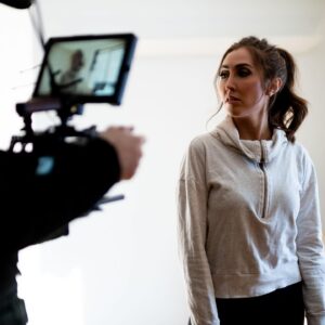 Chelsea Vale Instagram - BTS of Crystal Ball! Just saw a final cut! Excited for this one to come out 😊 #actress #filmmaking 🎬💋 -📸 @davidapuzzophoto