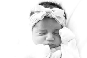 Chelsea Vale Instagram - The love of our lives entered our world a month early on Daddy’s Birthday! Couldn’t be more in love with our little doll ~ Aria Rose 2.15.2024 🩷🌹