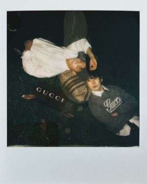 Cheng Chang Fan Instagram - Getting ready for the @Gucci Spring/Summer 2025 Men’s Fashion Show with my adorable bro ❤️

#gucciss25