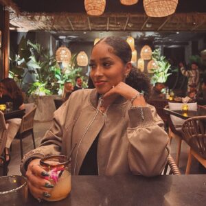Cheryl Des Vignes Instagram - All I do is go out to eat and make cute clothes 🥰🖤