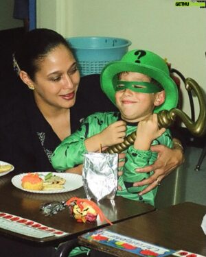 Chester Rushing Instagram - #TBT to the 90’s 😜My mom always did a great job sparking my imagination. I felt so cool that day in my Riddler cosplay. We even had a villain club that consisted of me, Cobra Kai & Wolf-man Vampire. 🧛 

#dccomics #oldschool #cosplay
