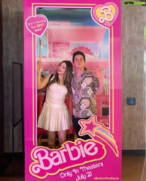 Chester Rushing Instagram - Family Time at the Movies!🍿 My Mother got all dolled up in her Barbie cosplay, @miiumaux was stunning, my dad ate that whole tub of popcorn & I realized how magic it was. Getting to have family time like this was something we all needed. Now…. How do I get out of this doll box? 😂✌️#barbie #movie #familytime