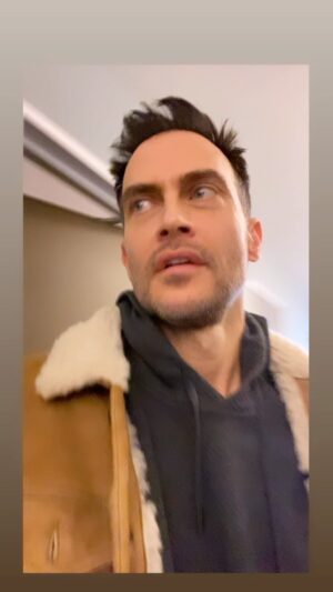 Cheyenne Jackson Instagram - Be where your feet are.  Miss you pal.