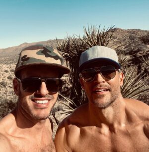 Cheyenne Jackson Instagram - Free advice.  Marry your best friend.  It makes the hard stuff easier. Also take two days away from the kids to finish all the conversations you never get to throughout the year. 🌈
