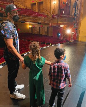 Cheyenne Jackson Instagram - The most magical day.  My kids saw their first Broadway show and Daddy was in it.  Thank you to my tireless amazing husband @jasonrlandau who is just a big YES to life and made it all happen.  My heart is full.