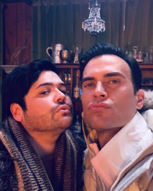 Cheyenne Jackson Instagram - (This is Devon.  He’s a tech genius who can’t live without his infrared sauna or a strong statement hat.) Right before the pandemic hit, me and some of the funniest and finest people I’ve worked with made a little movie way up in the Catskill Mountains.  It was 17 degrees some days and it was the most fun ever.  Well...our movie #WerewolvesWithin opens today in theatres and on VOD everywhere on 7/2.  It’s certified fresh on #RottenTomatoes 🍅 and @joshruben is responsible for the magic & madness you see onscreen.  Please check it out. 🐺 #WerewolvesWithin #IFC