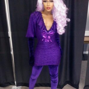 Chi Chi DeVayne Instagram - Only want to see you laughing in the 🌂☔️💜 #chichidevayne #rpdr8 #as3 #louisianadrag🐊