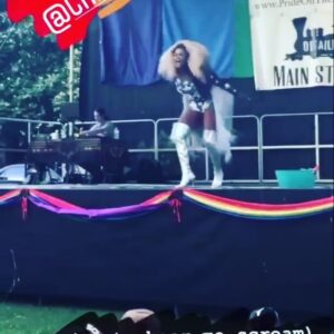 Chi Chi DeVayne Instagram - When doing the most goes wrong😂 @prideontheplains was a trip .... literally🤦🏽‍♂️ I’m going back to my lil Debbie heels 👡 😂😂😂😂😂😂