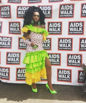 Chi Chi DeVayne Instagram - Had a blast today @aidswalksf ... #chichidevayne #rpdr8 #louisianadrag🐊 #rupaulsdragrace #rpdrallstars3 #as3