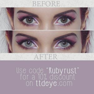Chiara Lucia Preziosi Instagram - Draw me like one of your human girls
👁💜👁💜👁💜👁
Wearing Polar Lights Blue-Grey lenses by @ttd_eye
Use code "Rubyrust" for a 10% discount
.
.
.
.
#haterswillsayitsphotoshop #eyes #contacts #lenses #ttdeye #blueeyes #bluelenses #polarlightsbluegray #alternativemakeup #monstergirl