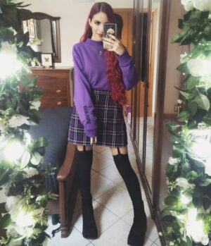Chiara Lucia Preziosi Instagram - Official Earth ambassador for intergalactic peace 👽✌️
.
.
.
.
#outfit #ootd #space #alien #alternativeoutfit #altfashion