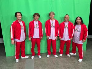 Chihara Junia Instagram - こんなメンツでコントしました。
ありがとう。

#ロッチ中岡 
#ばいきんぐ西村 
#三四郎小宮
#アインシュタイン稲田