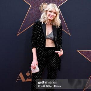 Chloe Farnworth Instagram - Couldn’t be happier to be apart of this amazing movie!@maxxxinemovie @a24 ❤️ Make up @frankiesegura Styling @aarongomezp Outfit @barabasmen Shoes @dior