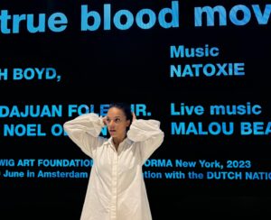 Chloé Leenheer Instagram - European premiere ‘Algorithm ocean true blood moves’ by the French-Caribbean artist Julien Creuzet. This work focuses on the muscle memory of movements and gestures passed down through generations of the African diaspora, now reconnected through social media. @hartwigartfoundation