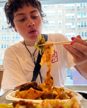 Chloe Van Landschoot Instagram - The city was on fire and so were these noods.🌆