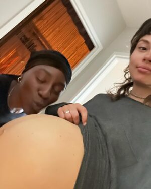 Chloe Van Landschoot Instagram - Belly from Helly. 🍝 miss  my punky Sara, her appendage , the heartburn it gave me and all the Son of Sara beauty souls that made @yarrumhm’s fever dream of a Queer horror film come life🥹.