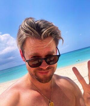 Chord Overstreet Instagram - Dodging the cold weather in Cayman!