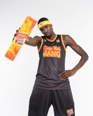 Chris Boucher Instagram - #sponsored: New Slim alert 🚨🚨: Slim Jim’s will be renamed Slimm Duck’s in honour of 🦆….just sayin.
April fools!
No ducks are ever harmed in making this meaty snack🔥🏀 #longboigang #snapintoit