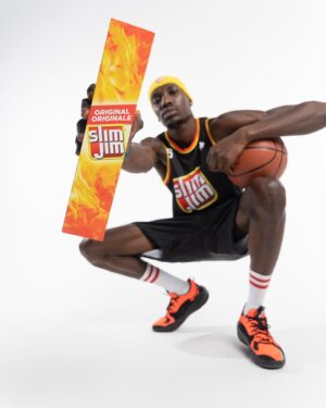 Chris Boucher Instagram - 🚨Calling the long boi g🅰️ 🆖 Snap into it and get ready for the long weekend with the ultimate long boi snack 🔥. Learn where to stock up on @slimjim at www.slimjim.ca