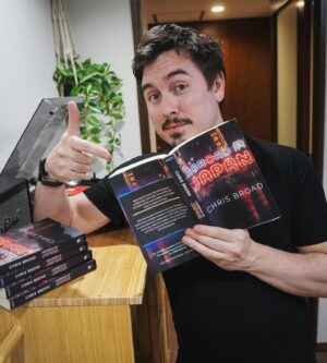 Chris Broad Instagram - THE DAY HAS ARRIVED.
✅ 10 YEARS in the making.

The Abroad in Japan book is now on sale for pre-order! (Amazing final cover reveal soon).

HUGE thanks to Penguin for making this happen🙏 

🍿LINK to book in BIO🍿

I've dreamt of writing down the crazy stories and experiences I've left out of Youtube for many years.

Off screen there've been ups and downs, great moments and emotional ones, that I've never been able to share until now. 

Life in Japan has certainly been a rollercoaster.

Release date is AUGUST 3rd.

BUT if pre-orders go well, a book tour might well happen! 

So if you've ever wanted me to hop on a plane and pop up around the world, this year could be the one!

Many thanks guys - here's the official description!

OFFICIAL SYNOPSIS
When Englishman Chris Broad landed in a rural village in northern Japan he wondered if he'd made a huge mistake. With no knowledge of the language and zero teaching experience, was he about to be the most quickly fired English teacher in Japan's history?

Abroad in Japan charts a decade of living in a foreign land and the chaos and culture clash that came with it. Packed with hilarious and fascinating stories, this book seeks out to unravel one the world's most complex cultures.

🌟'Chris Broad explores Japan in all its quirky glory..Endlessly fascinating!'
- Will Ferguson, author of Hokkaido Highway Blues 

🌟 'Carves a unique path across Japan bringing him into contact with far too many cats, heartening renewal in Tohoku, and even pizza with Ken Watanabe.'
- Iain Maloney, author of The Only Gaijin in the Village

🌟'Fascinating, fact-packed and very funny..An excellent and enjoyable read for the Japan-curious. I loved it and learned a lot.'
- Sam Baldwin, author of For Fukui's Sake: Two years in rural Japan