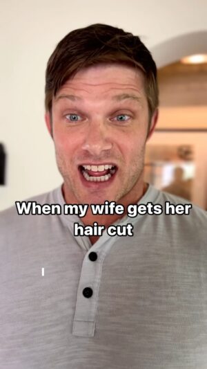 Chris Carmack Instagram - Long hair don’t care…😭😂
 @erinslaver 

#longhair #extensions #wifehaircut
