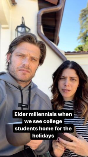 Chris Carmack Instagram - They just got their PhD’s…
@erinslaver 

#couplecomedy #millenials #millenialmemes #couplememes #momdad #mommeme #dadmeme