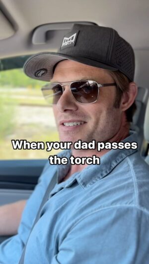 Chris Carmack Instagram - …she laughed on the inside 😂

Happy Father’s Day to all the dads out there keeping traditions alive! 

#fathersday2024 #dadjokes #passingthetorch