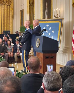 Chris Cassidy Instagram - Today,we had the privilege of attending Captain Larry Taylor’s #MedalofHonor ceremony.  After 55 years, Captain Taylor’s heroic actions in Vietnam continue to inspire, and the @mohmuseum looks forward to preserving and sharing his remarkable story alongside his fellow Medal of Honor recipients. Yesterday, there were 65 living recipients – today there are 66. Congratulations, Captain Taylor, and thank you for going #aboveandbeyond @whitehouse @usarmy
