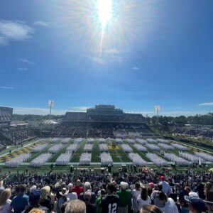 Chris Cassidy Instagram - Although it was a tough loss for #navyfootball on opening weekend, there were several victories, such as my wife’s awesome custom @usnavalacademy shoes and the return of the brigade “march-on” in front of lives spectators!! #gonavy