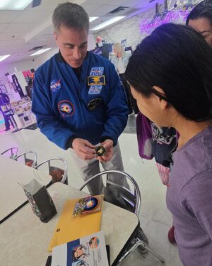 Chris Cassidy Instagram - Today I met an amazing 12 year old entrepreneur, Olivia Huynh, the owner of @therocketbelly rocketbelly in Arlington, TX.  With her passion for stars and planets, she and her family opened a space-themed cafe featuring a menu of self-serve bubble teas, out-of-this-world chicken, and homemade baked goods. This talented, bright, insightful, and fearless young lady inspires all who meet her.  Great job, Olivia!