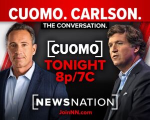 Chris Cuomo Instagram - TONIGHT: I sit down with @tuckercarlson for a wide-ranging conversation. “Cuomo & Carlson: The Conversation” airs at 8p/7C on #NewsNation. Visit JoinNN.com to find your #NewsNation channel.