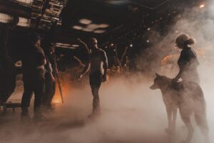 Chris Daughtry Instagram - Chris & Mando behind-the-scenes on the video shoot for 'Pieces' 👽🐺

Check out the Official Music Video at YouTube.com/daughtry (link in bio)

#daughtry #chrisdaughtry #wolf #newsingle #musicvideo #behindthescenes