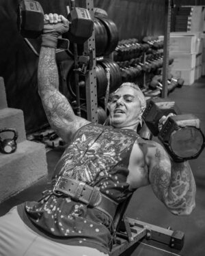 Chris Daughtry Instagram - New episode of my @siriusxm exclusive podcast #metalambassador is out now featuring Mr. Badass himself @chrisdaughtry 👊🏽👊🏽👊🏽 

It was our first time ever working out AND doing radio interview at same time! Crazy that it’s taken this long to do something like this?! What a killer chest/triceps sess w my fit metal loving friend. We focused more on lighter weights w more reps. You can hear us breathless on some of these breaks, haha!

Hear Chris pick out 10 of his favorite Metal songs from such bands as @metallica @panteraofficial @deftones @whitezombieofficial @sevendustofficial and more. We talk a lot about how important fitness is, a little bit about his @americanidol experience, and whole lot about his respect & admiration for Metal. 

You can listen anytime to full show in the #siriusxm app - search “Metal Ambassador” - or catch all 11 breaks spread out in my Octane show tonight 1/30 (6p-9pE) or Thursday 2/1 (9p-12aE). 

Huge ThanX 🙏🏽🙏🏽🙏🏽 to my brother #chrisdaughtry for taking time out of his busy schedule to do this @afflictionclothing gym in #sealbeach #california - I’m looking forward to our next weightlifting throwdown! Got some cool videos to share w you too from this, coming next!

📸 @edwin_daboub
