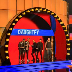 Chris Daughtry Instagram - Had a blast battling it out with our brothers @paparoach
on @familyfeudabc today with @iamsteveharveytv ! 
ALL PROCEEDS go to @afspnational 

Airing soon yall! Stay tuned!

#daughtry #paparoach #familyfeud #afsp