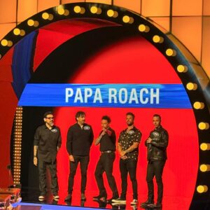Chris Daughtry Instagram - Had a blast battling it out with our brothers @paparoach
on @familyfeudabc today with @iamsteveharveytv ! 
ALL PROCEEDS go to @afspnational 

Airing soon yall! Stay tuned!

#daughtry #paparoach #familyfeud #afsp